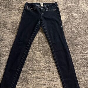 True Religion Women's Midnight Blue Skinny Jeans
